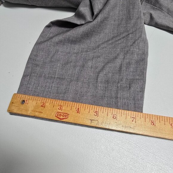 Peter Millar Men Pants 33R (Fits 32x25.5) Gray Wool Slim‎ Fit Office Trousers - Picture 12 of 13